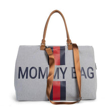 Load image into Gallery viewer, Mommy Bag- Red/Blue Stripes