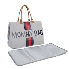 Load image into Gallery viewer, Mommy Bag- Red/Blue Stripes