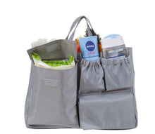 Load image into Gallery viewer, Mommy Bag- Red/Blue Stripes