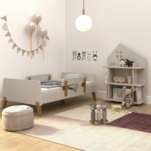 Load image into Gallery viewer, Muse Toddler Bed- Grey+Natural