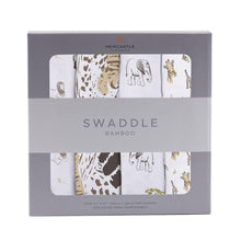 Load image into Gallery viewer, On The Savannah Bamboo Muslin Swaddle 4PK