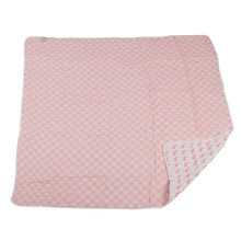 Load image into Gallery viewer, Pink Deer And Primrose Pink Plaid Cotton Muslin Newcastle Blanket