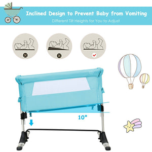 Portable Baby Bed Travel Bassinet Crib With Carrying Bag