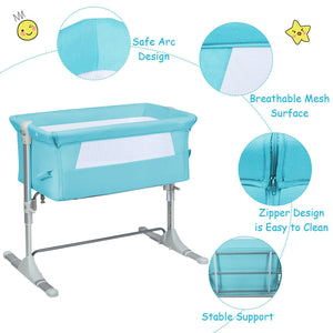 Portable Baby Bed Travel Bassinet Crib With Carrying Bag