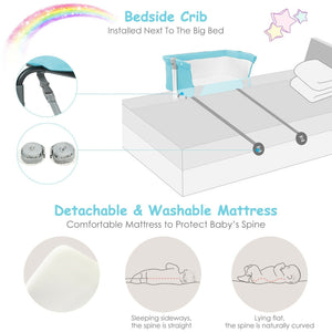 Portable Baby Bed Travel Bassinet Crib With Carrying Bag