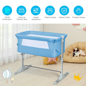 Portable Baby Bed Travel Bassinet Crib With Carrying Bag