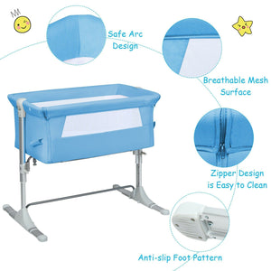 Portable Baby Bed Travel Bassinet Crib With Carrying Bag