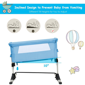 Portable Baby Bed Travel Bassinet Crib With Carrying Bag