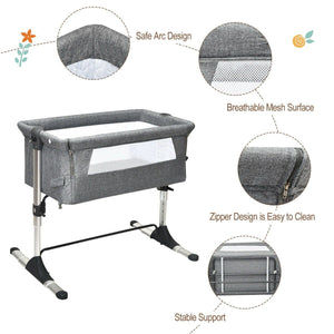 Portable Baby Bed Travel Bassinet Crib With Carrying Bag