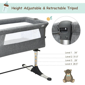 Portable Baby Bed Travel Bassinet Crib With Carrying Bag