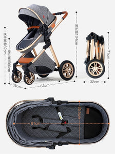 Premium 3 In 1 Baby Stroller