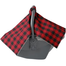 Load image into Gallery viewer, Red Plaid Carseat Canopy
