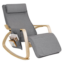Load image into Gallery viewer, Relax Adjustable Lounge Rocking Chair With Pillow &amp; Pocket