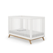 Load image into Gallery viewer, Soho 3-in-1 Convertible Crib- White+Natural