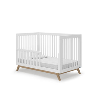Soho 3-in-1 Convertible Crib- White+Natural