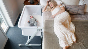 Sunset Dreaming Portable Bassinet - Blue