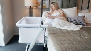 Sunset Dreaming Portable Bassinet - White