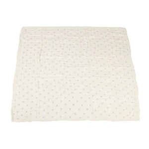 Watercolor Star And White Bamboo Muslin Newcastle Blanket