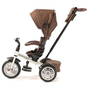 White Satin 6 In 1 Stroller Trike