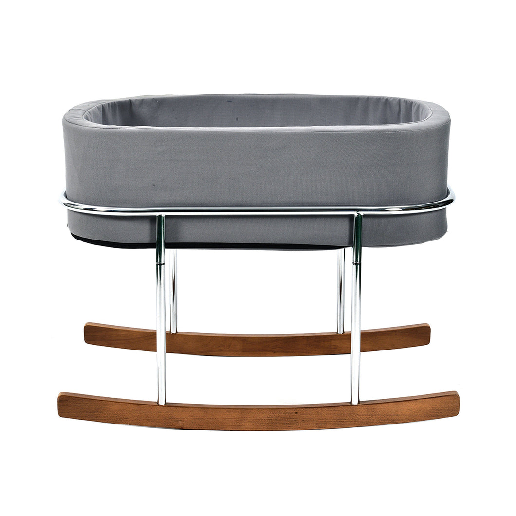 Wonderfold Modern Design Gentle Rocking Baby Bassinet Cradle RB01- Gray