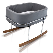 Load image into Gallery viewer, Wonderfold Modern Design Gentle Rocking Baby Bassinet Cradle RB01- Gray