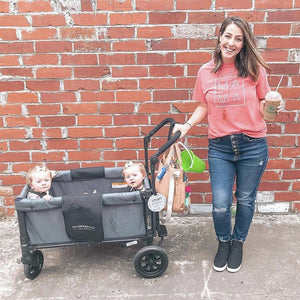 WonderFold W1 Multifunctional Double Stroller Wagon (2 Seater)