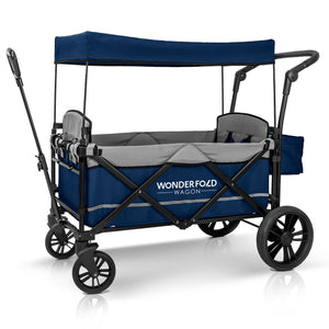 WonderFold X2 Pull & Push Double Stroller Wagon (2 Seater)