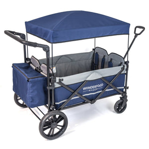 WonderFold X4 Pull & Push Quad Stroller Wagon (4 Seater)
