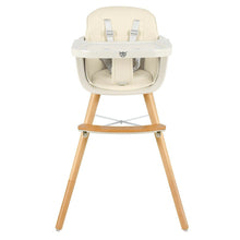 Load image into Gallery viewer, Wooden High Chair - 3 In 1 Convertible Wooden High Chair With Cushion