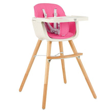 Load image into Gallery viewer, Wooden High Chair - 3 In 1 Convertible Wooden High Chair With Cushion